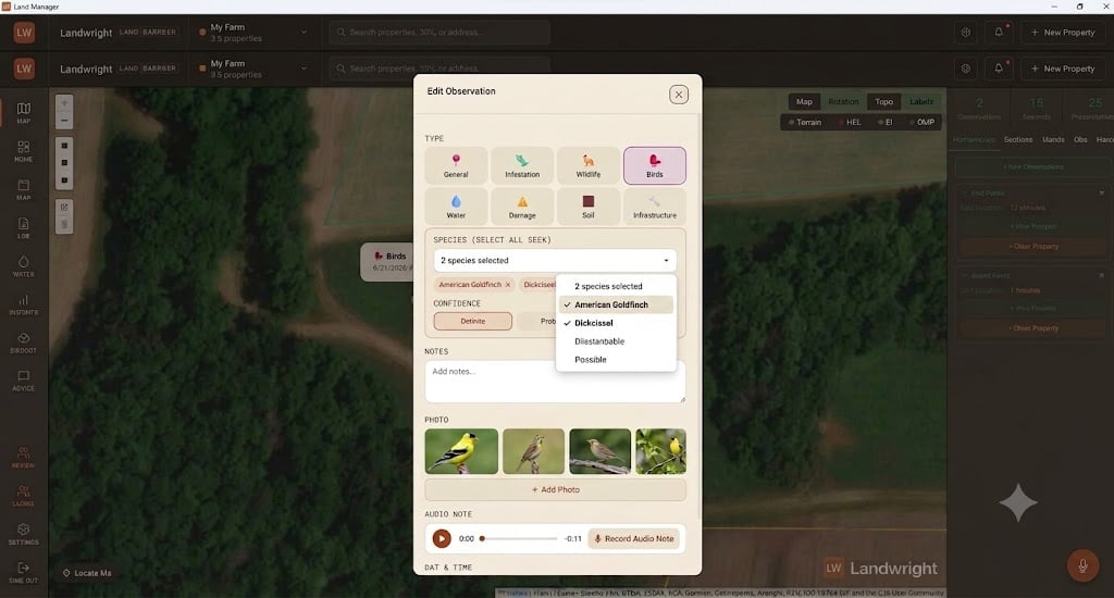 Bird Tracking Software